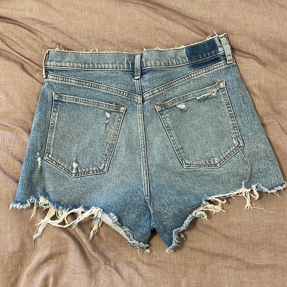Abercrombie & Fitch High Rise Cut Off Shorts - Picture 2 of 3